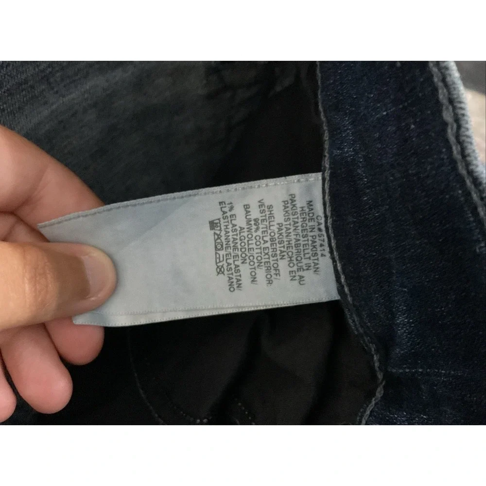 True Religion Rocco No Flap Relaxed Skinny Denim Jeans 32W Men's Dark Wash Blue